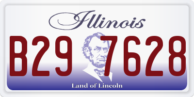IL license plate B297628