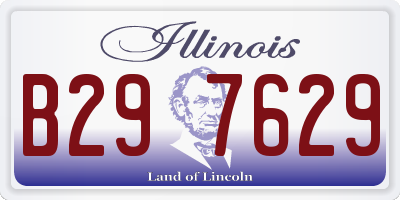 IL license plate B297629