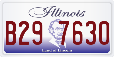 IL license plate B297630