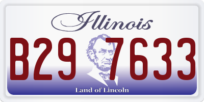 IL license plate B297633
