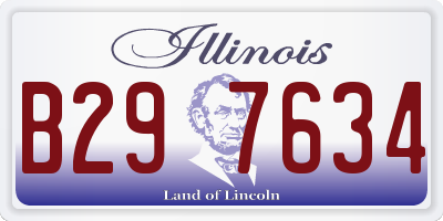 IL license plate B297634