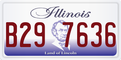 IL license plate B297636