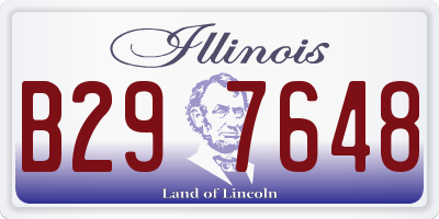 IL license plate B297648