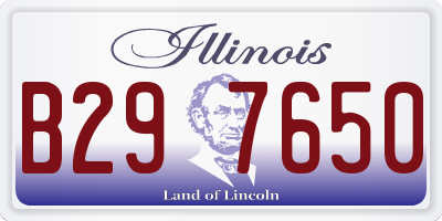 IL license plate B297650