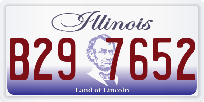 IL license plate B297652