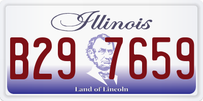IL license plate B297659