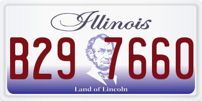 IL license plate B297660