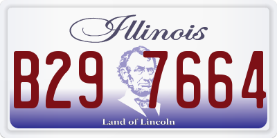 IL license plate B297664