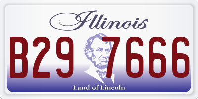 IL license plate B297666