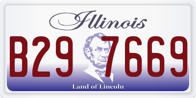 IL license plate B297669