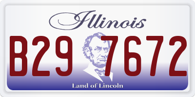 IL license plate B297672