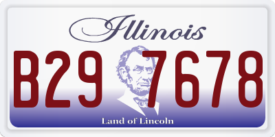 IL license plate B297678