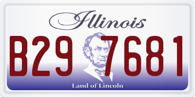 IL license plate B297681