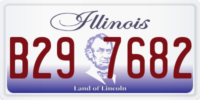 IL license plate B297682