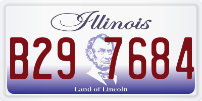 IL license plate B297684