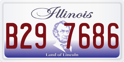 IL license plate B297686