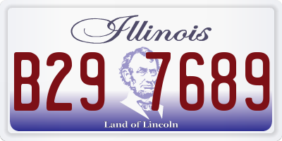 IL license plate B297689