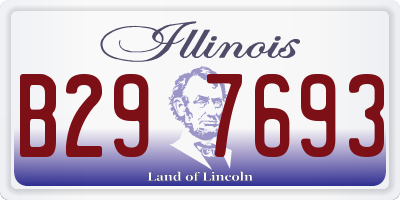 IL license plate B297693