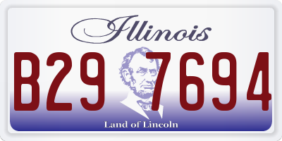 IL license plate B297694