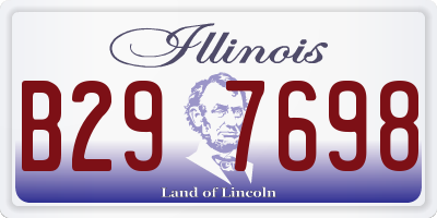 IL license plate B297698