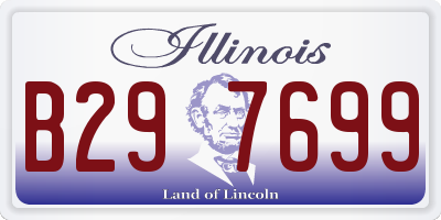 IL license plate B297699