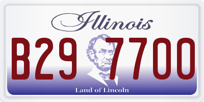 IL license plate B297700