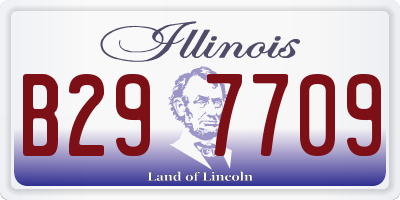 IL license plate B297709