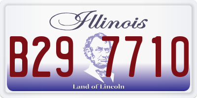 IL license plate B297710