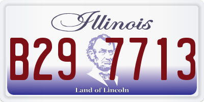 IL license plate B297713