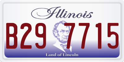 IL license plate B297715