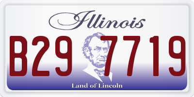 IL license plate B297719