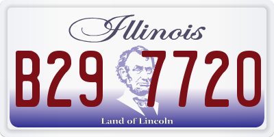 IL license plate B297720