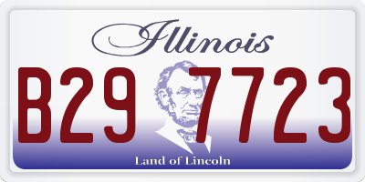 IL license plate B297723