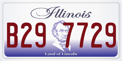 IL license plate B297729