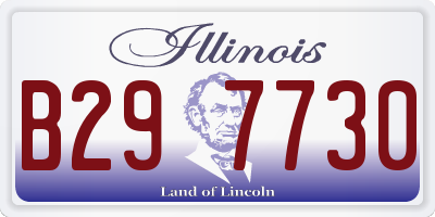 IL license plate B297730