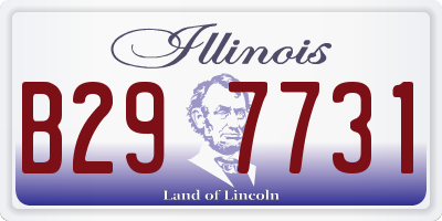 IL license plate B297731