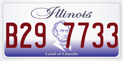 IL license plate B297733