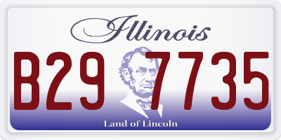 IL license plate B297735