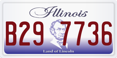 IL license plate B297736