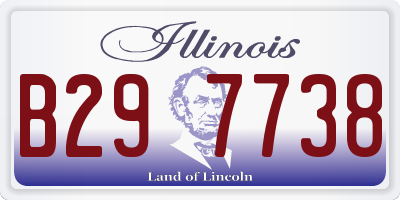 IL license plate B297738