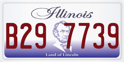 IL license plate B297739