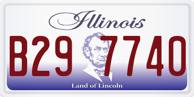 IL license plate B297740