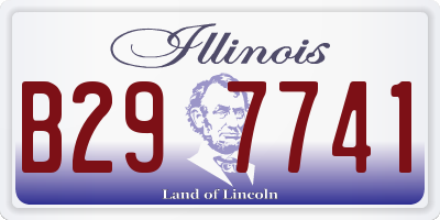 IL license plate B297741
