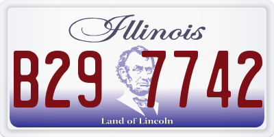 IL license plate B297742