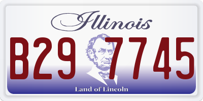 IL license plate B297745