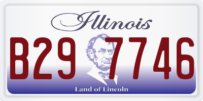 IL license plate B297746