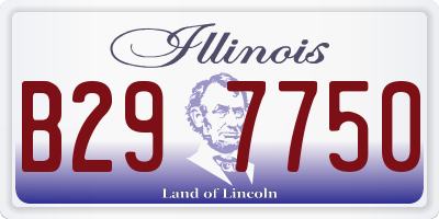 IL license plate B297750