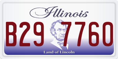 IL license plate B297760
