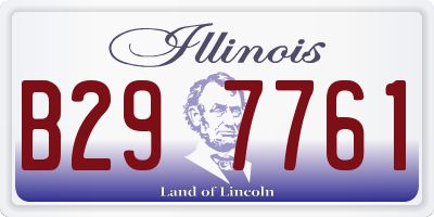 IL license plate B297761