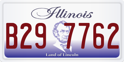 IL license plate B297762
